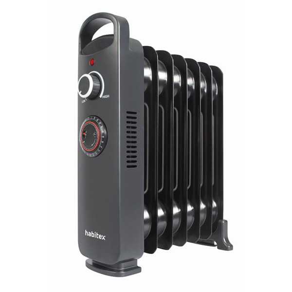 Mini Radiador de Aceite 7 Elementos E352N Negro HABITEX