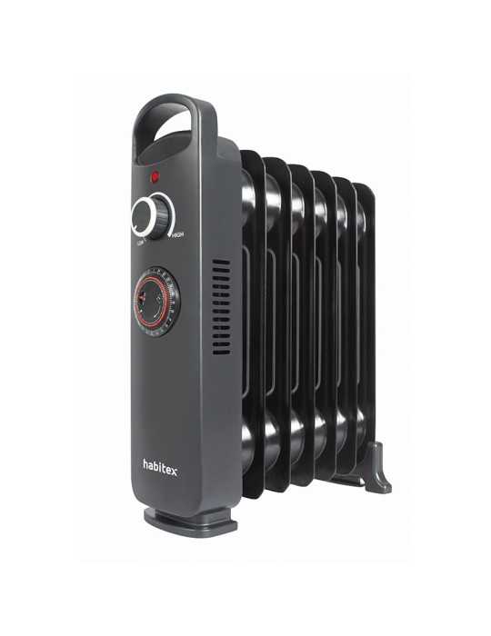 Mini Radiador de Aceite 7 Elementos E352N Negro HABITEX