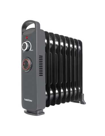 Mini Radiador de Aceite 9 Elementos E362N Negro HABITEX