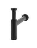 Sifón Botella Teos Ø32-40 1"1/4 Negro WIRQUIN