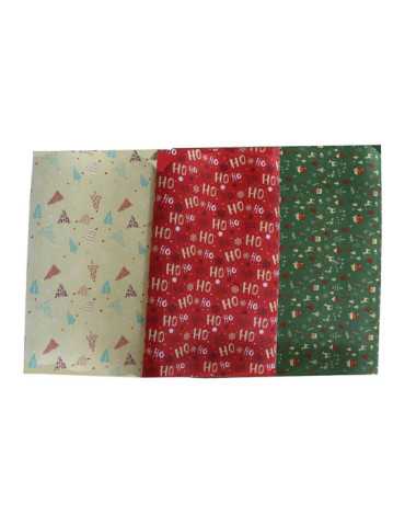 Caja 50 Rollos Papel de Regalo Kraft 3 m