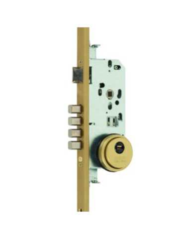Cerradura de Embutir 3 Puntos Niquelada MCM