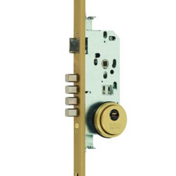 Cerradura de Embutir 3 Puntos Niquelada MCM