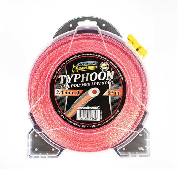 Hilo de Nailon Typhoon Ø 2,4mm 87 m GARLAND