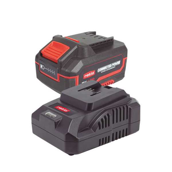 Kit Batería 18V y Cargador Li-Ion 4.0Ah RATIO PRO