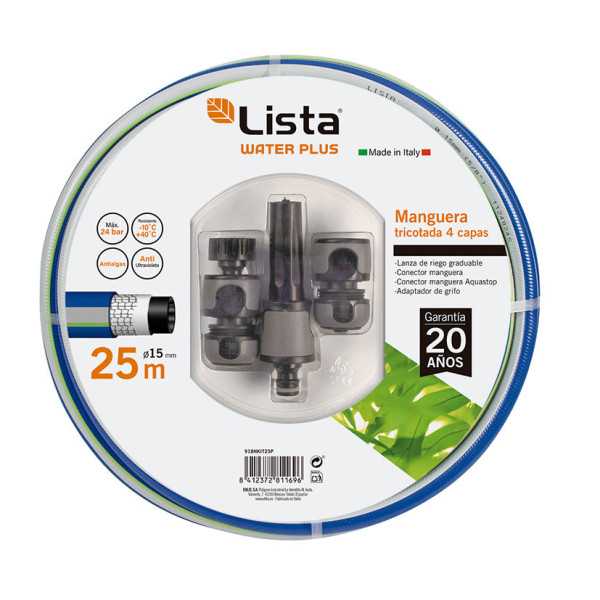 Kit Manguera Tricotada Plus 15mm 15 m LISTA
