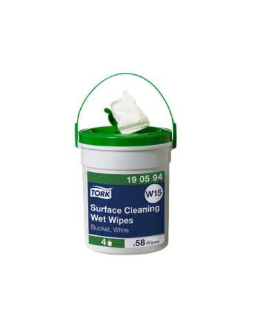 Paño Húmedo para Superficies 58 Servicios 4 Cubos TORK