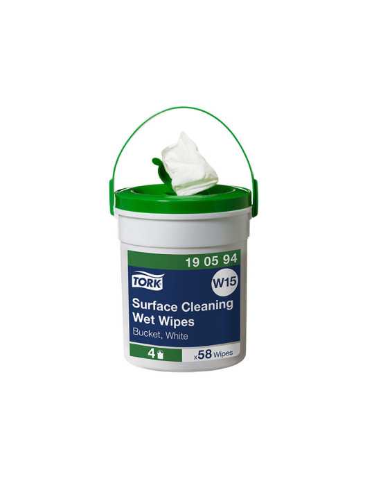 Paño Húmedo para Superficies 58 Servicios 4 Cubos TORK