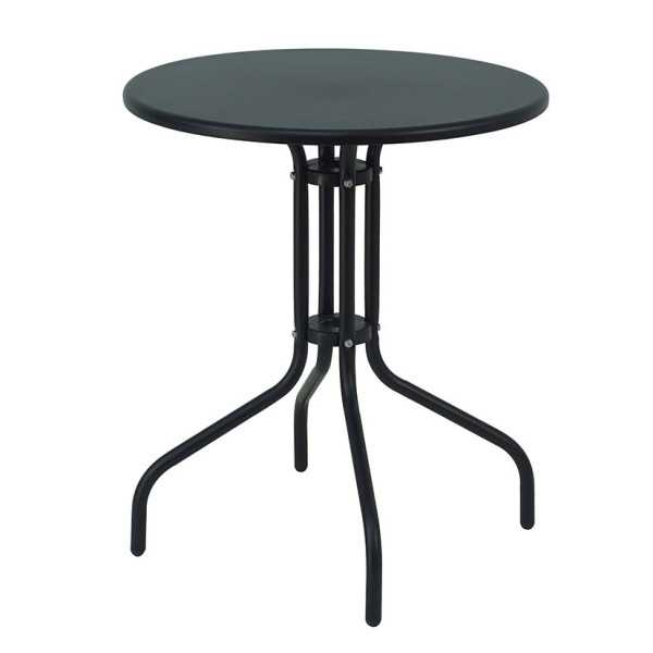 Mesa Balcón Lara Antracita Ø60 cm