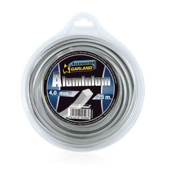 Hilo de Nailon Alum Desbrozadora Ø 4,0mm 25 m GARLAND