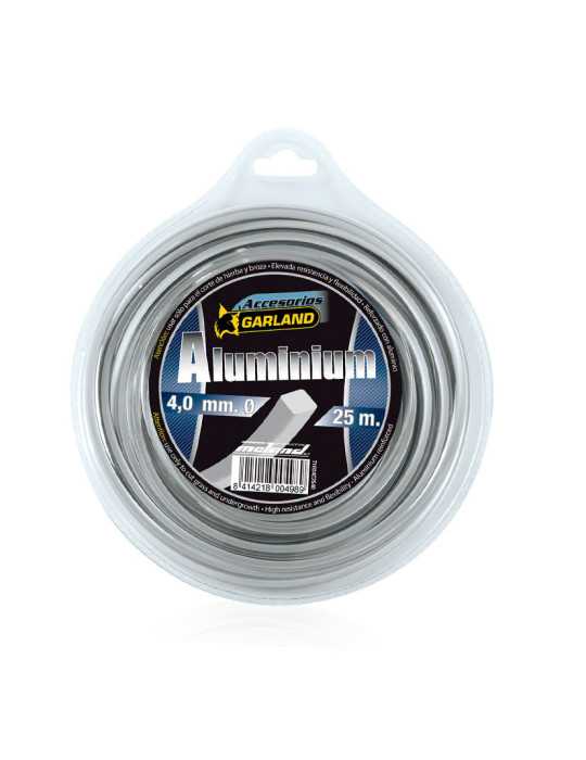 Hilo de Nailon Alum Desbrozadora Ø 4,0mm 25 m GARLAND