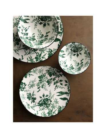 Plato Llano de Porcelana Margaret Juego 6 Unidades