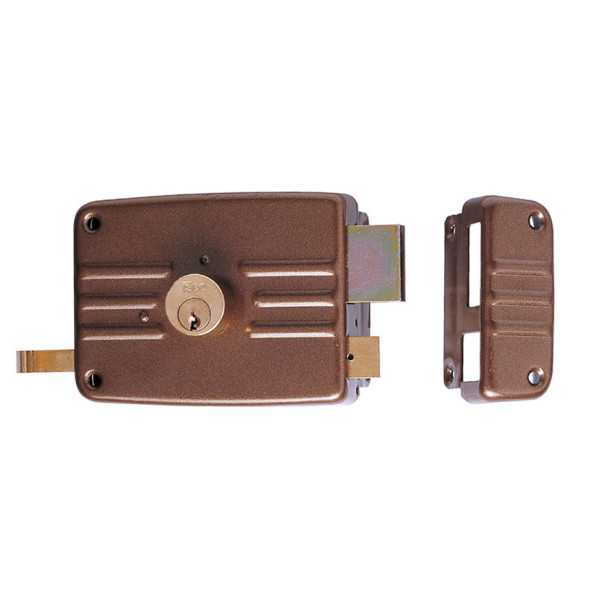Cerradura de Sobreponer para Madera 60mm 2 Puntos ISEO