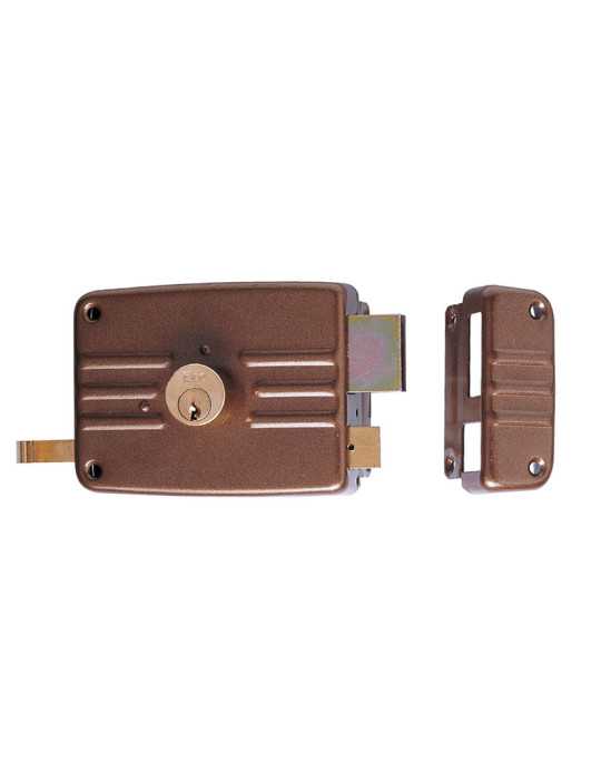 Cerradura de Sobreponer para Madera 60mm 2 Puntos ISEO
