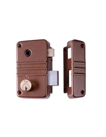 Cerradura de Sobreponer para Madera 45mm 2 Puntos ISEO