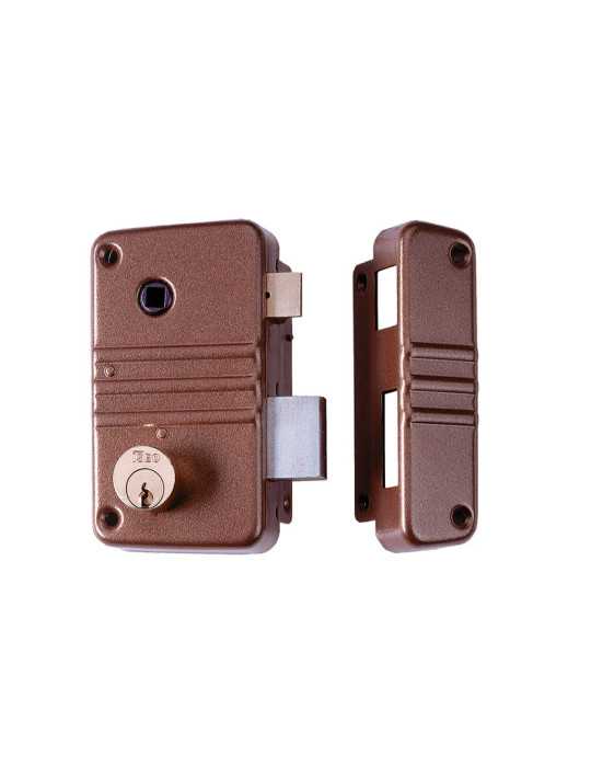 Cerradura de Sobreponer para Madera 45mm 2 Puntos ISEO