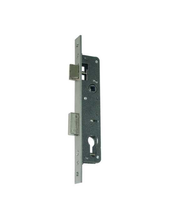 Cerradura 7411 28mm Cromada Palanca y Resbalón ISEO
