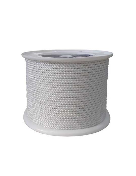 Cuerda Poliéster 3 Cabos 6mm Blanca EHS