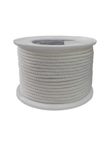 Cuerda Poliéster 3 Cabos 8mm Blanca EHS