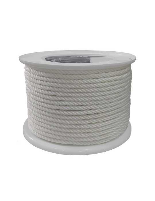 Cuerda Poliéster 3 Cabos 8mm Blanca EHS