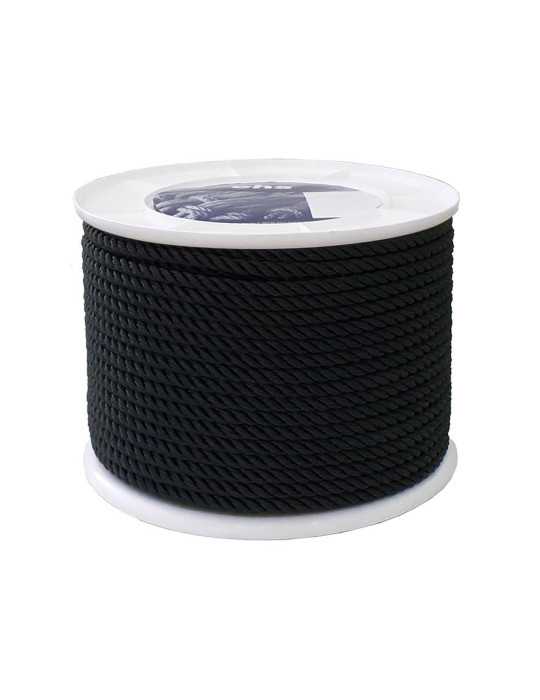 Cuerda Poliéster 3 Cabos 8mm Negra EHS