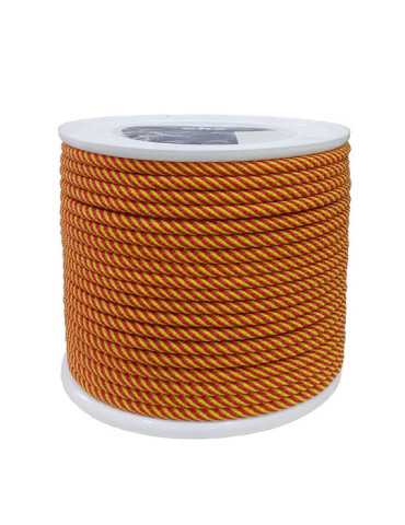Cordón Polipropileno Trenzado Helicoidal 10mm Rojo/Amarillo EHS
