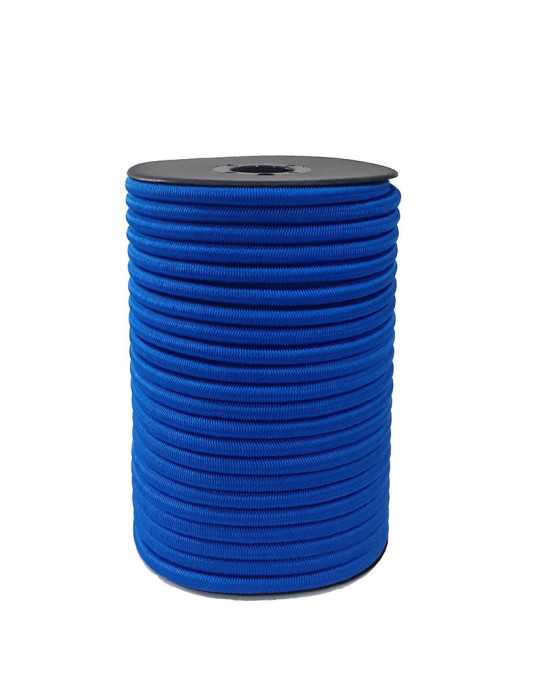 Goma Elástica Poliéster 8mm 25 m Azul EHS