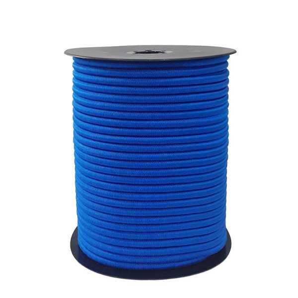 Goma Elástica Poliéster 8mm 50 m Azul EHS