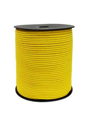 Goma Elástica Poliéster 4mm 200 m Amarilla EHS