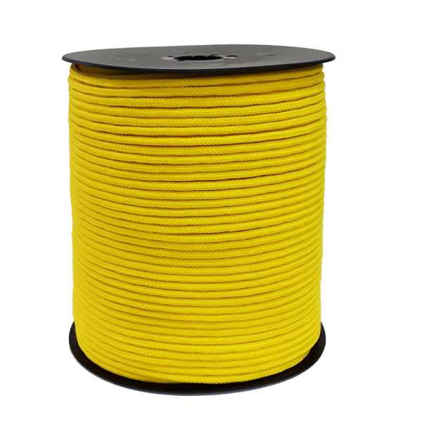 Goma Elástica Poliéster 4mm 200 m Amarilla EHS