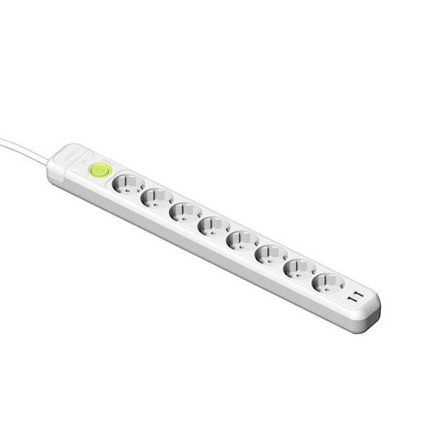 Base 8 Tomas TT 2 USB con Interruptor Cable 1,5 m FAMATEL