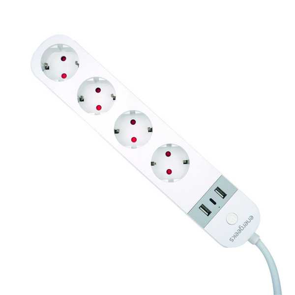 Base Múltiple WiFi 4 Tomas + 2 USB + 1 USB-C