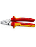 Tijera Cortacables Cromada StepCut Verde 160mm KNIPEX