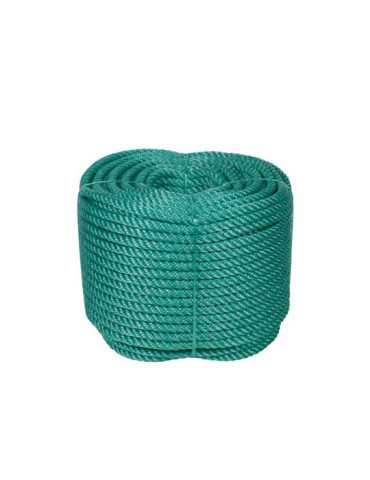 Cuerda Cableada Polie PE 4 Cabos 10mm / 100 m Verde ROMBULL