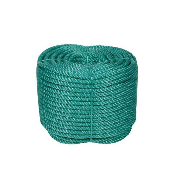 Cuerda Cableada Polie PE 4 Cabos 10mm / 100 m Verde ROMBULL