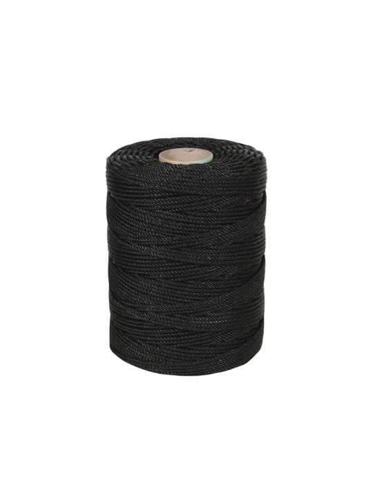 Cuerda Teléfono 4mm / 500 m Negra ROMBULL