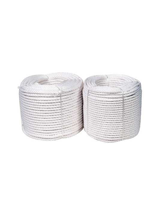 Cuerda Nylon Mate 10mm / 100 m Blanca ROMBULL