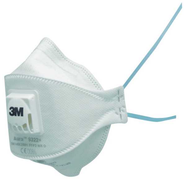 Mascarilla Aura FFP2 con Válvula 9322+ 10 Uds. 3M