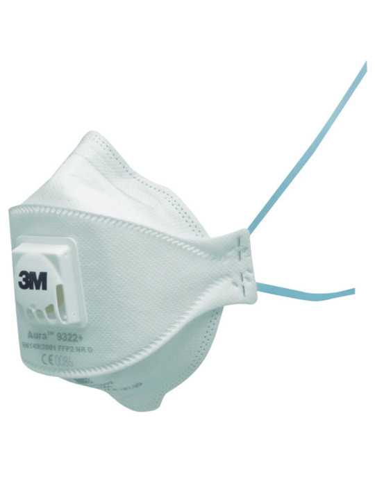 Mascarilla Aura FFP2 con Válvula 9322+ 10 Uds. 3M