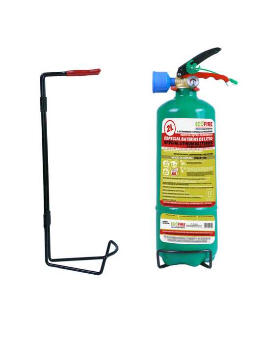 Extintor + Soporte Ecofire 2 Lts SIMONRACK