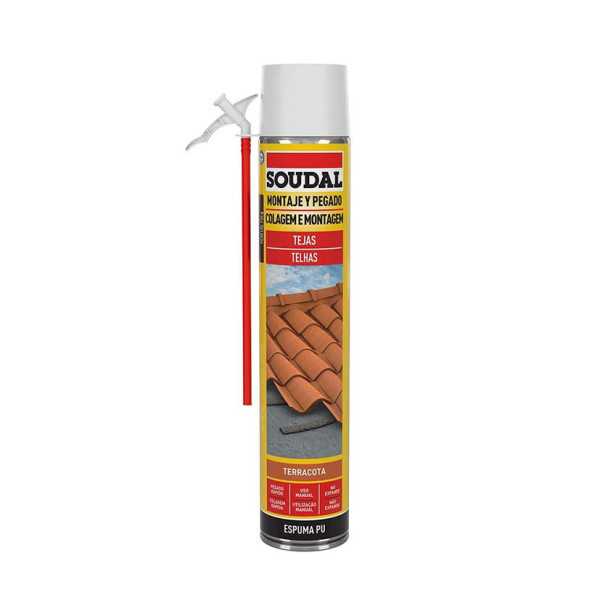Espuma PU Aerosol Teja Roja 750 ml 12 Uds. SOUDAL