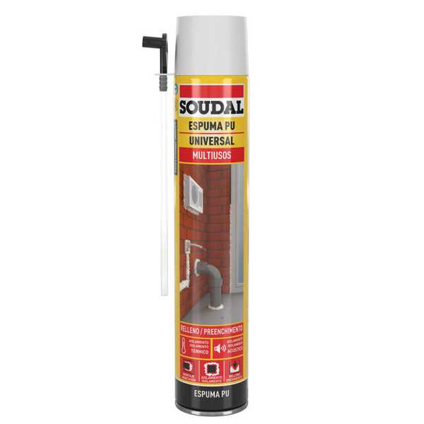 Espuma PU Aerosol Multiuso 750 ml 12 Uds. SOUDAL