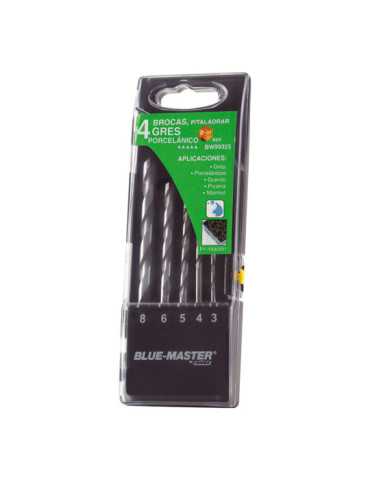 Juego Brocas Gres y Porcelanato 4-8 BLUE MASTER