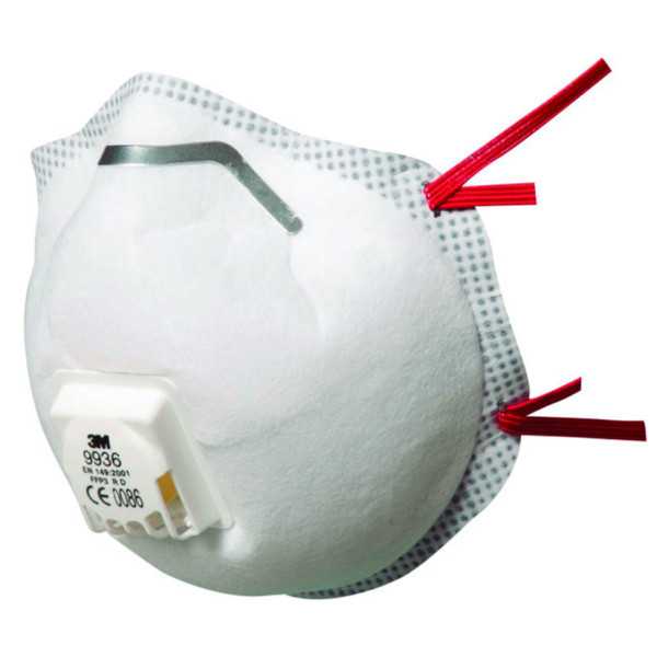 Mascarilla FFP3 con Válvula 9936 5 Uds. 3M