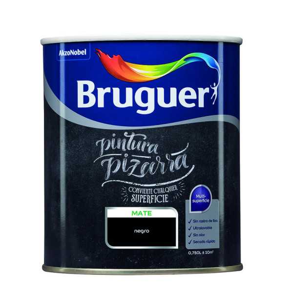 Barniz Esmalte Pizarras Negro 0,75 L BRUGUER
