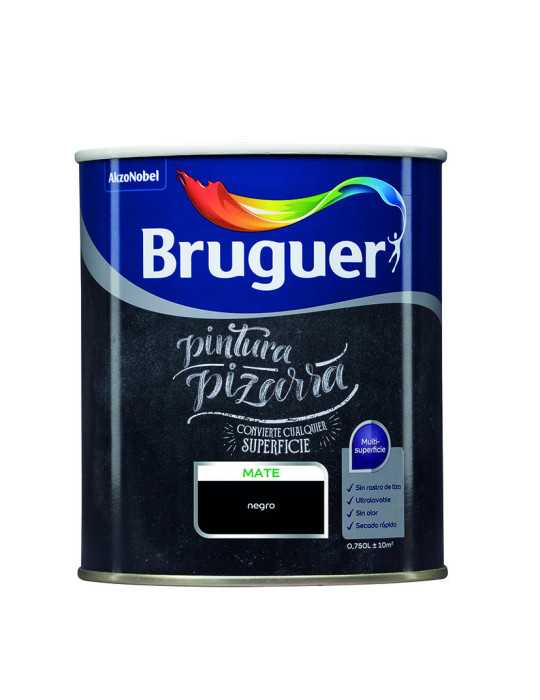 Barniz Esmalte Pizarras Negro 0,75 L BRUGUER