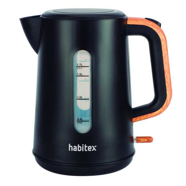 Hervidor de Agua 1,7 L Negro HABITEX