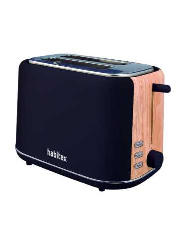 Tostador 2 Ranuras Negro HABITEX