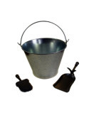 Kit Limpieza Chimenea Cubo con Pala y Cepillo ELZORRO
