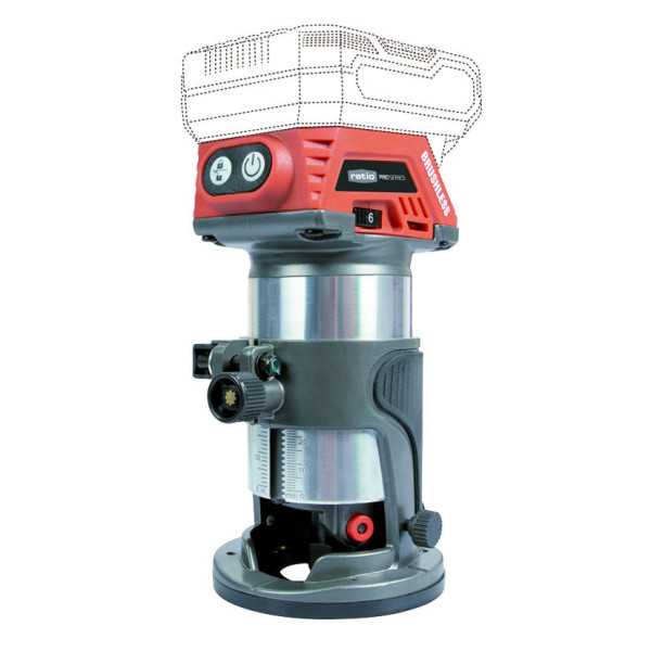 Fresadora Batería R-F20-B RATIO